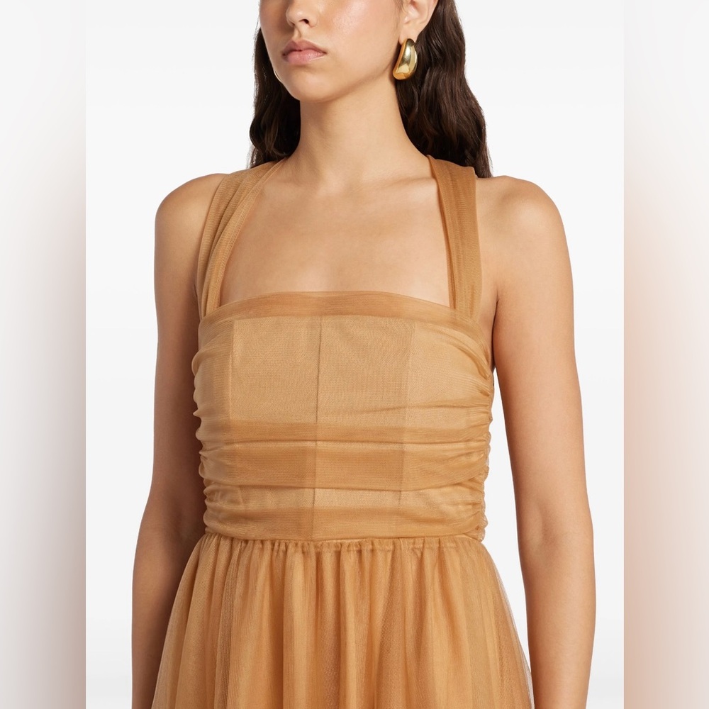 STAUD Antonia Dress - Camel